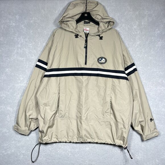 Vintage 90s Mickey Mouse Disney Swell Gear Brown Men’s XL Windbreaker Jacket - Picture 1 of 15